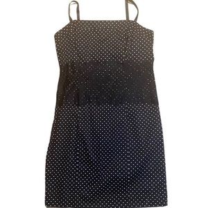 G by Guess Woman’s Medium Black Polka Dot Dress